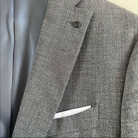 Zara Man Gray Suit Blazer Size 42 - Picture 2 of 9